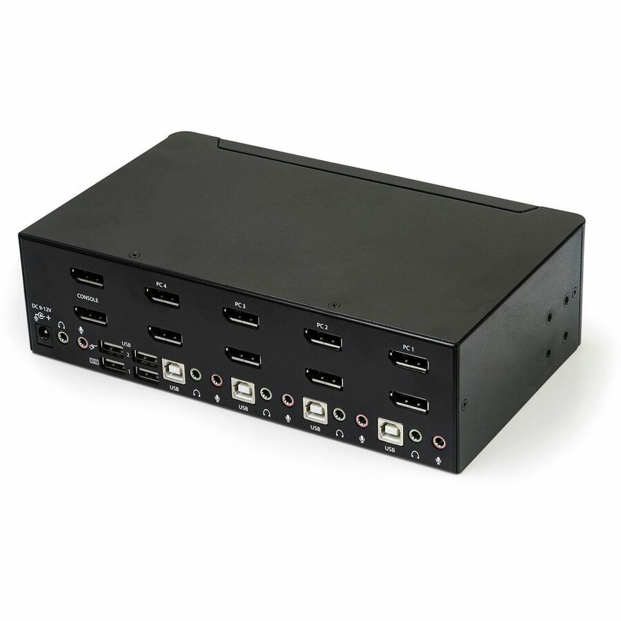 StarTech.com 4 Port Dual DisplayPort KVM Switch - DisplayPort 1.2 KVM - 4K 60Hz