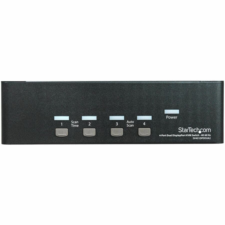 StarTech.com 4 Port Dual DisplayPort KVM Switch - DisplayPort 1.2 KVM - 4K 60Hz