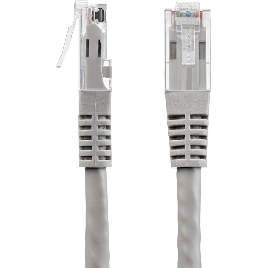 StarTech.com 35ft CAT6 Ethernet Cable - Gray Molded Gigabit - 100W PoE UTP 650MHz - Category 6 Patch Cord UL Certified Wiring/TIA
