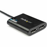 StarTech.com USB to Dual DisplayPort Adapter - 4K 60Hz - USB 3.0 5Gbps - USB Dual Monitor Adapter - Dual DisplayPort Adapter - DisplayLink Certified