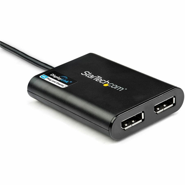 StarTech.com USB to Dual DisplayPort Adapter - 4K 60Hz - USB 3.0 5Gbps - USB Dual Monitor Adapter - Dual DisplayPort Adapter - DisplayLink Certified