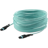 StarTech.com 10m (30ft) MTP(F)/PC OM3 Multimode Fiber Optic Cable, OFNP Plenum, 50/125&micro;m, 40G, Low Insertion Loss, MPO Fiber Jumper Cord