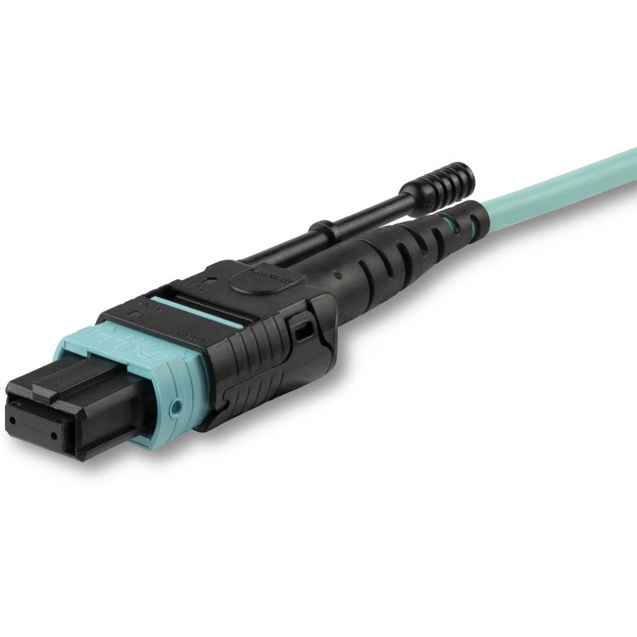 StarTech.com 5m (16.4ft) MTP(F)/PC OM3 Multimode Fiber Optic Cable, OFNP Plenum, 50/125&micro;m, 40G, Low Insertion Loss, MPO Fiber Jumper Cord