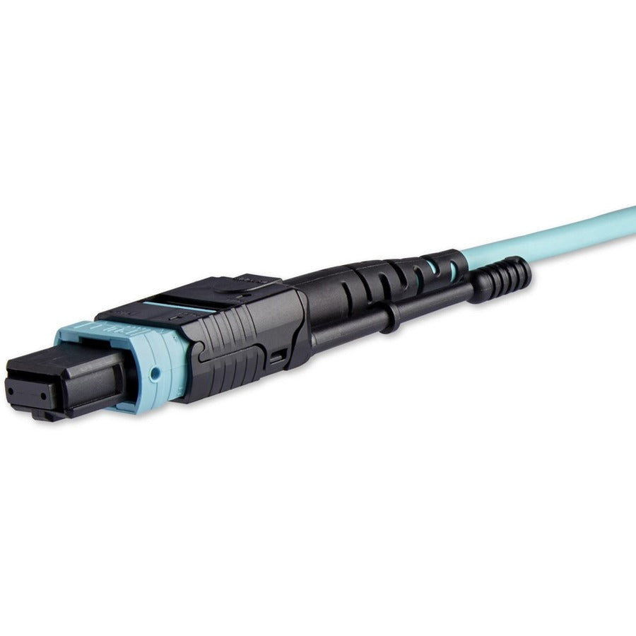 StarTech.com 10m (30ft) MTP(F)/PC to 4x LC/PC Duplex Breakout OM3 Multimode Fiber Optic Cable, 40G, Low Insertion Loss, Fiber Jumper Cord