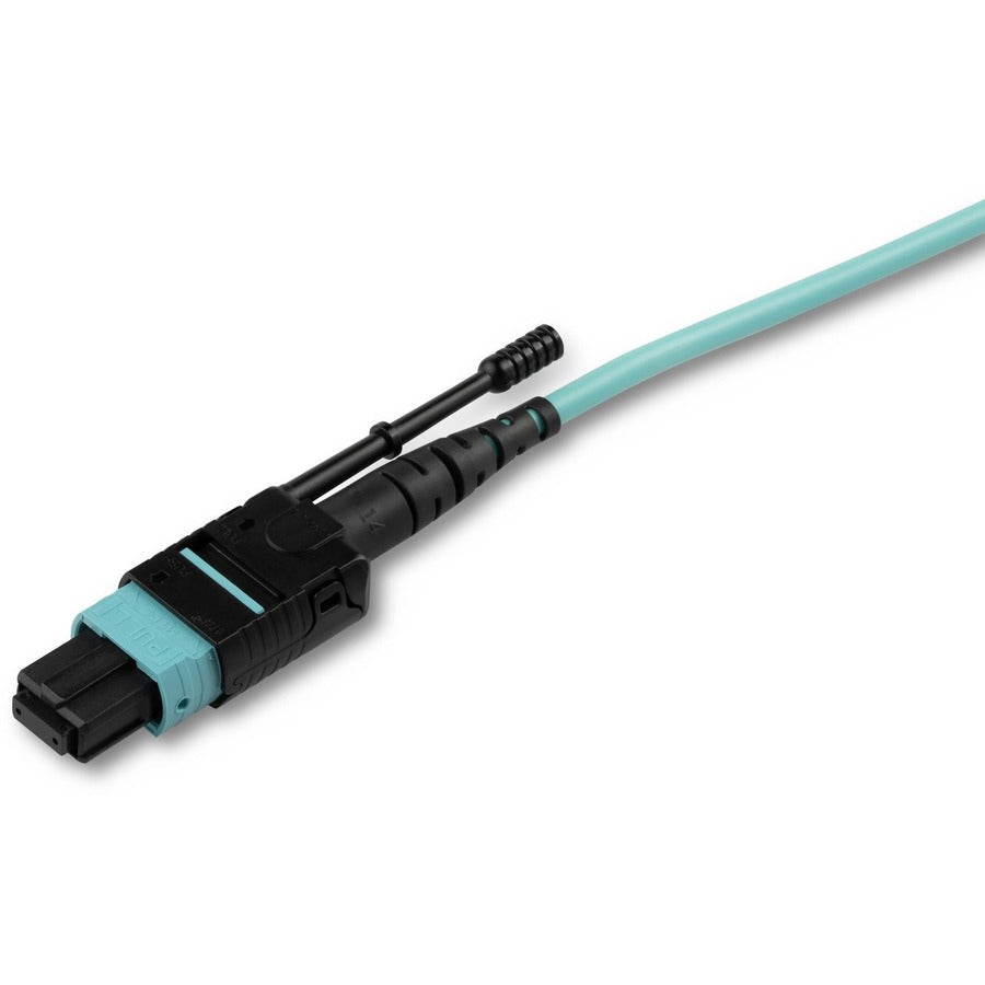 StarTech.com 2m (6ft) MTP(F)/PC to 4x LC/PC Duplex Breakout OM3 Multimode Fiber Optic Cable, 40G, Low Insertion Loss, Fiber Jumper Cord