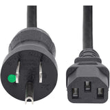 StarTech.com 6ft (2m) Hospital Grade Power Cord, 18AWG, NEMA 5-15P to C13, 10A 125V, Green Dot Medical Power Cable, Monitor Power Cable