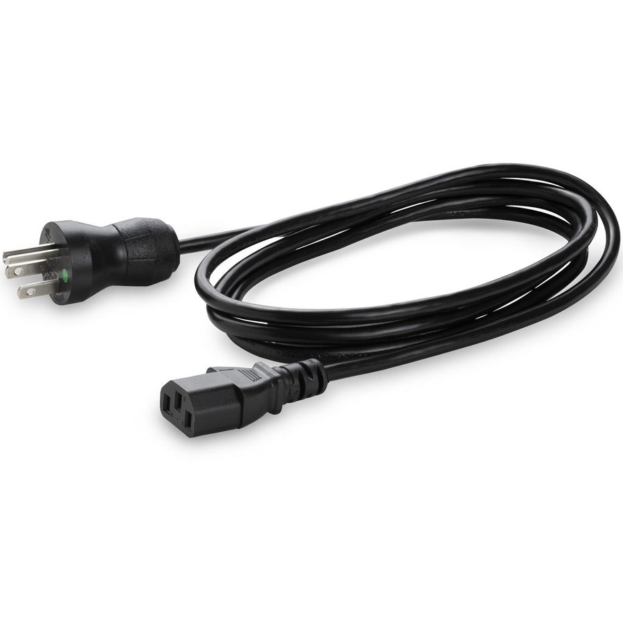 StarTech.com 6ft (2m) Hospital Grade Power Cord, 18AWG, NEMA 5-15P to C13, 10A 125V, Green Dot Medical Power Cable, Monitor Power Cable