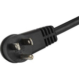 Câble d'alimentation pour ordinateur StarTech.com de 2 m (6 pi), angle droit NEMA 5-15P vers C13, 10 A 125 V, 18 AWG, cordon d'alimentation secteur de remplacement, câble d'alimentation pour moniteur
