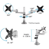 ViewSonic Dual Monitor Mounting Arm for Two Monitors up to 24" Each