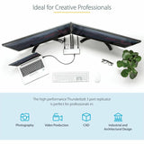 StarTech.com Thunderbolt 3 Dock - Dual 4K 60Hz Monitor TB3 Docking Station with DisplayPort, HDMI & 1080p VGA - 85W Power Delivery