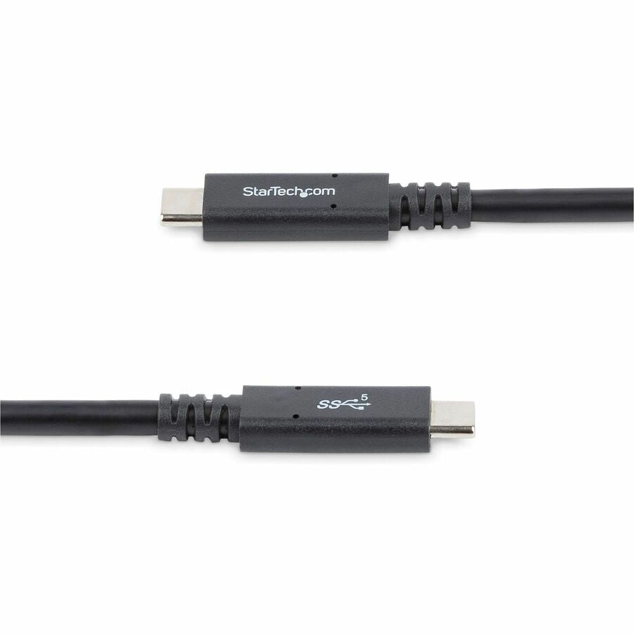StarTech.com 6 ft (1.8m) USB C to USB C Cable, 5A 100W PD 3.0, Certified Works With Chromebook, USB-IF Certified, M/M, USB 3.0 (5Gbps)
