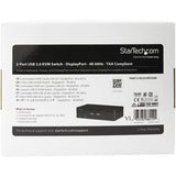 StarTech.com 2 Port DisplayPort KVM Switch - 4K 60Hz - Single Display - UHD DP 1.2 USB KVM Switch with USB 3.0 Hub & Audio