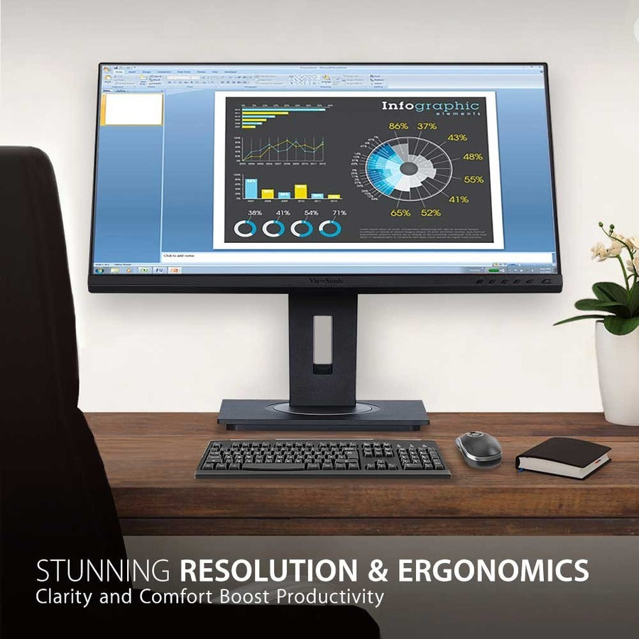 Moniteur LED Full HD ViewSonic Graphic VG2755 27 pouces - 16:9 - Noir