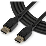 Câble DisplayPort 1.4 StarTech.com certifié VESA de 3 m - 8K 60 Hz HBR3 HDR - 3 m Super UHD 4K 120 Hz - Câble DP vers DP pour moniteur vidéo M/M