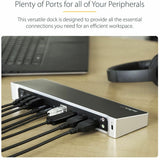 StarTech.com USB-C Dock - 4K Triple Monitor USB Type-C Docking Station with Dual DisplayPort & HDMI - 100W Power Delivery - 5x USB 3.0 Hub