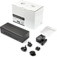 StarTech.com 4 Port Dual Monitor Dual Link DVI KVM Switch 1440p Dual Screen/View/ Display Compact USB KVM Switch w/USB 3.0 Hub & Audio TAA