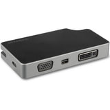 StarTech.com USB C Multiport Video Adapter 4-in-1 - 95W Power Delivery - Space Gray - Aluminum - 4K60Hz - Wrap-Around Cable - USB C Adapter (CDPVDHMDPDP)