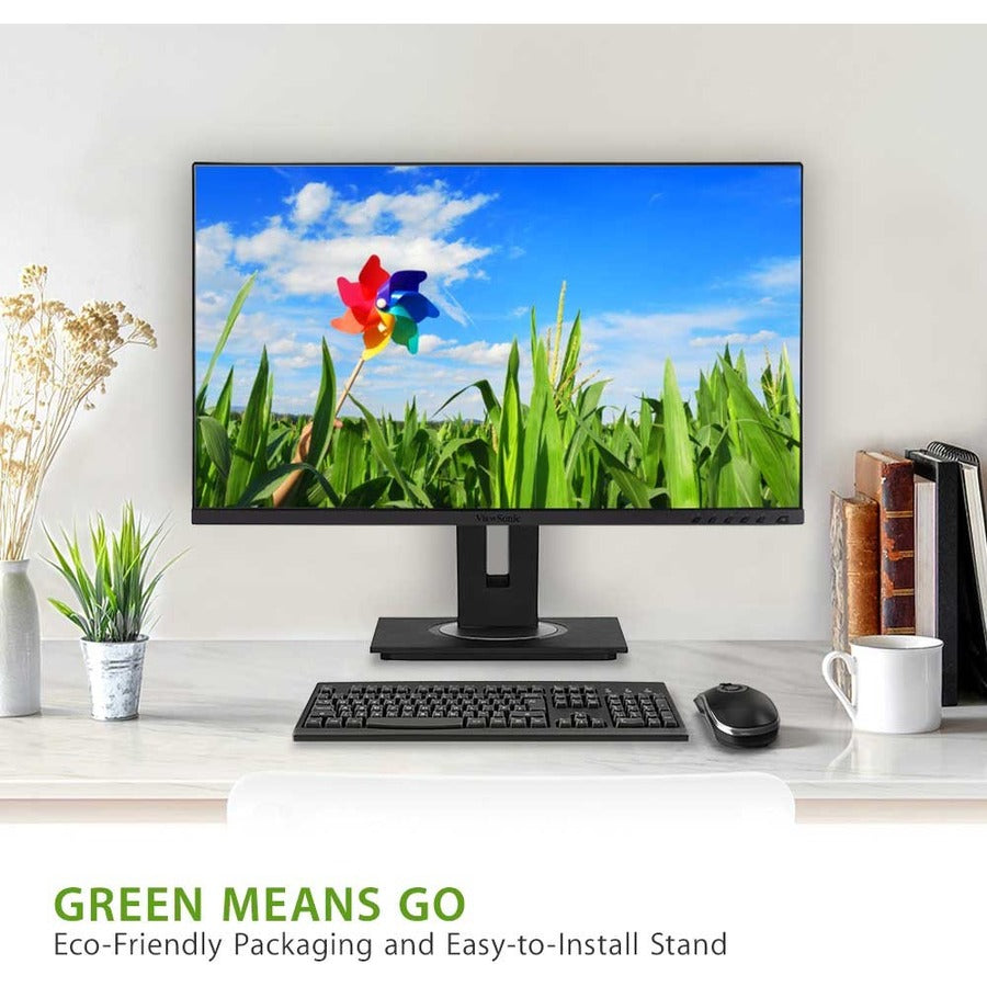 ViewSonic Graphic VG2455-2K 24" Class WQHD LED Monitor - 16:9 - Black