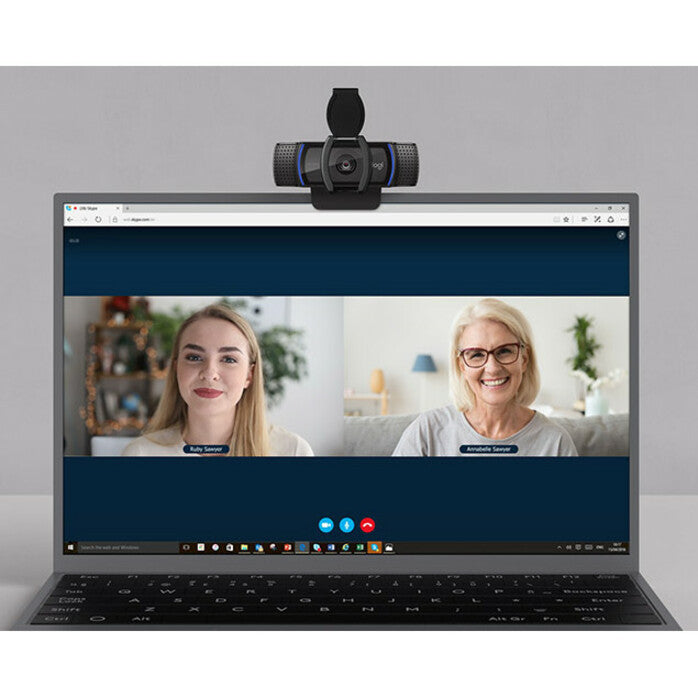 Logitech C920S Webcam - 2.1 Megapixel - 30 fps - USB 3.1 - 1 Pack(s)