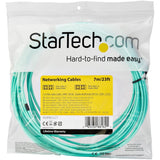 StarTech.com 7m (22ft) LC/UPC to LC/UPC OM4 Multimode Fiber Optic Cable, 50/125&micro;m, 100G, Low Insertion Loss, LSZH Fiber Jumper Cord