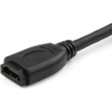 StarTech.com 6"/15cm HDMI Port Saver Cable, 4K 60Hz High Speed HDMI 2.0 Extension Cable with Ethernet, HDMI Male to Female Extension Cord