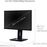 Moniteur LED Full HD ViewSonic Graphic VG2448-PF 24 pouces - 16:9