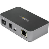 StarTech.com 3 Port USB C 3.1 Gen 2 Hub with Ethernet Adapter - 10Gbps USB Type C to 2x USB-A 1x USB-C - Powered Hub w/ Fast Charging