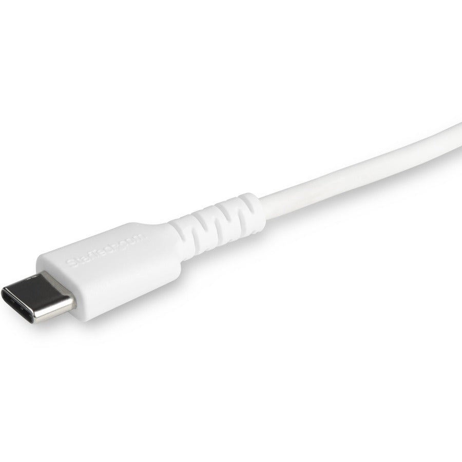 StarTech.com 3 foot/1m Durable White USB-C to Lightning Cable, Rugged Heavy Duty Charging/Sync Cable for Apple iPhone/iPad MFi Certified