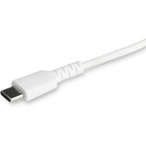 StarTech.com 3 foot/1m Durable White USB-C to Lightning Cable, Rugged Heavy Duty Charging/Sync Cable for Apple iPhone/iPad MFi Certified