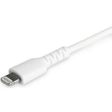 StarTech.com 3 foot/1m Durable White USB-C to Lightning Cable, Rugged Heavy Duty Charging/Sync Cable for Apple iPhone/iPad MFi Certified