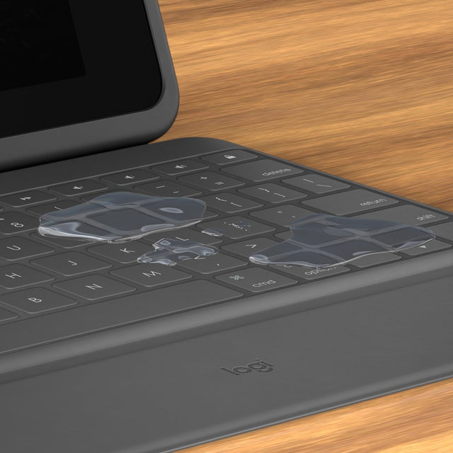 Logitech Rugged Folio Rugged Keyboard/Cover Case (Folio) Apple, Logitech iPad (7th Generation), iPad (8th Generation), iPad (9th Generation) Tablet - Graphite
