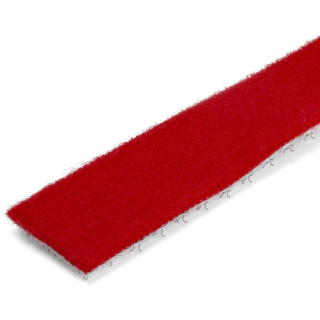 StarTech.com 100ft. Hook and Loop Roll - Red - Cable Management (HKLP100RD)