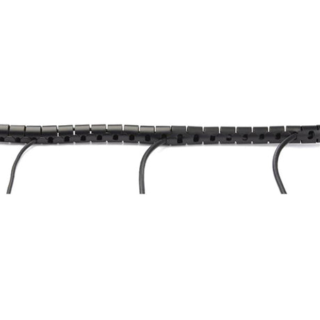 StarTech.com 2.5m / 8.2ft Cable Management Sleeve - Spiral - 25mm / 1" Diameter - W/ Cable Loading Tool - Expandable Coiled Cord Organizer
