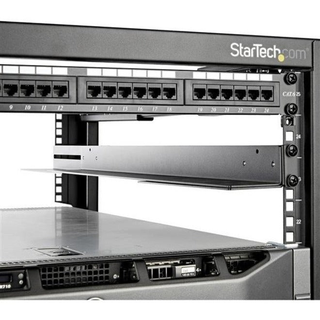 Rails de montage pour rack serveur 1U 48 cm StarTech.com, profondeur réglable de 61 à 91 cm, kit de rails universels à 4 montants pour équipement réseau/serveur/onduleur