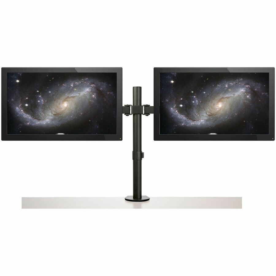 StarTech.com Desk Mount Dual Monitor Arm, Ergonomic VESA Compatible Mount for up to 32" (17.6lb/8kg) Display, Clamp/Grommet, Articulating