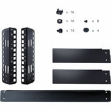 StarTech.com Rack serveur de bureau 4U à 2 montants, rack réseau à cadre ouvert 48 cm, petit rack pour la maison/le bureau, pour équipements audiovisuels, de studio, de données et informatiques