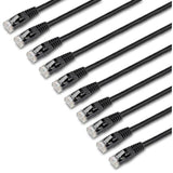 Câble Ethernet CAT6 StarTech.com de 1,8 m (10 pièces) - Certifié ETL - Cordon de raccordement CAT6 noir - Connecteurs RJ45 moulés - 24 AWG - UTP
