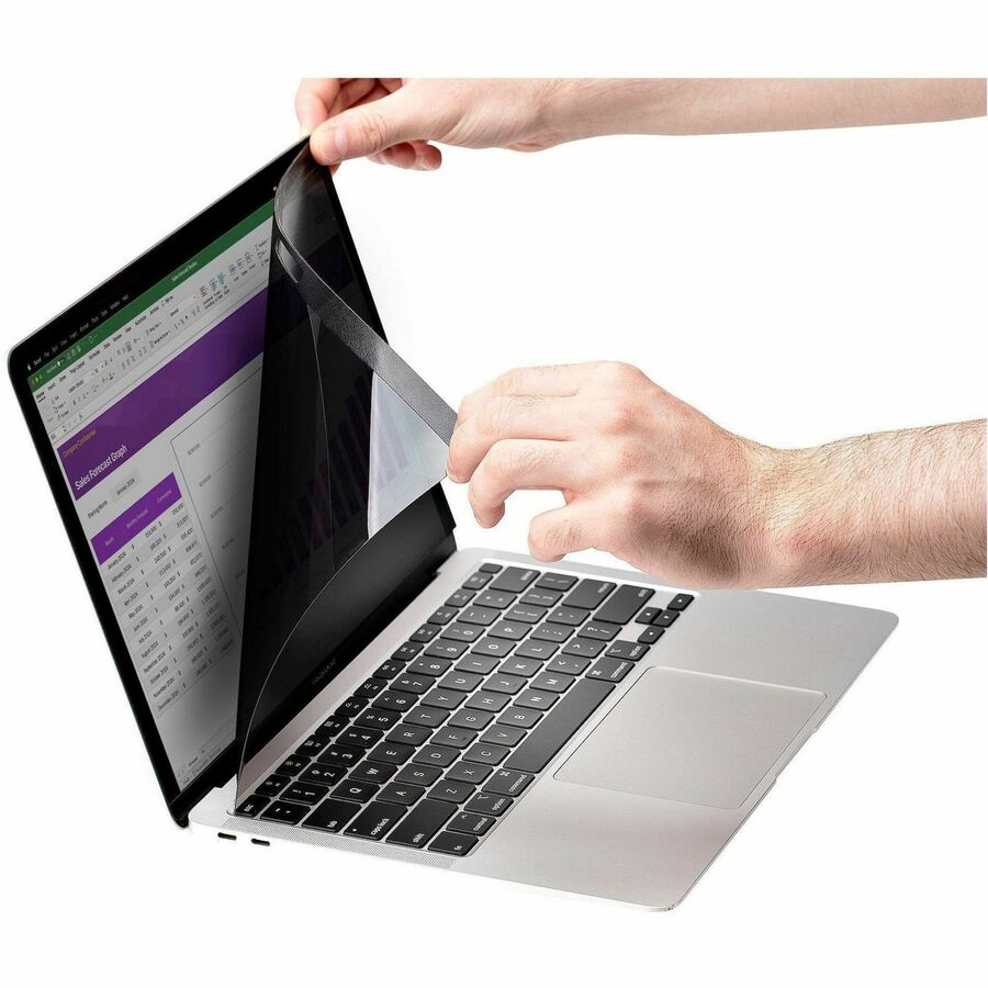 StarTech.com Laptop Privacy Screen for 15 inch MacBook Pro & Air - Magnetic Removable Security Filter - Blue Light Reducing - Matte/Glossy
