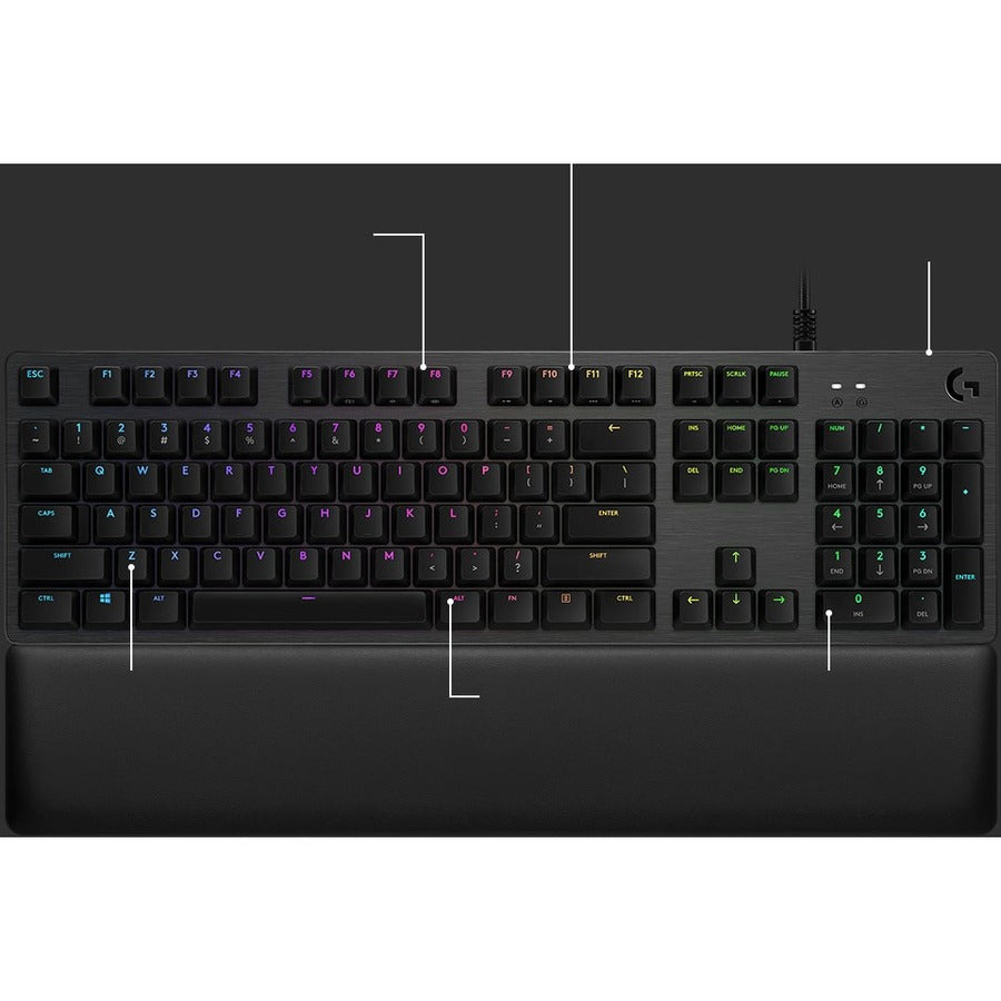 Clavier de jeu mécanique Logitech G513 CARBON LIGHTSYNC RGB avec commutateurs GX Brown (tactile)