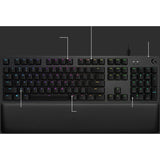 Clavier de jeu mécanique Logitech G513 CARBON LIGHTSYNC RGB avec commutateurs GX Brown (tactile)