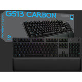 Clavier de jeu mécanique Logitech G513 CARBON LIGHTSYNC RGB avec commutateurs GX Brown (tactile)