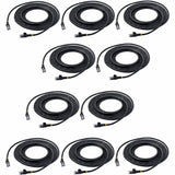 StarTech.com 15 ft. CAT6 Ethernet Cable - 10 Pack - ETL Verified - Black CAT6 Patch Cord - Snagless RJ45 Connectors - 24 AWG - UTP
