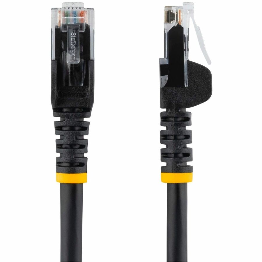 StarTech.com 15 ft. CAT6 Ethernet Cable - 10 Pack - ETL Verified - Black CAT6 Patch Cord - Snagless RJ45 Connectors - 24 AWG - UTP
