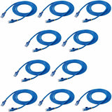 Câble Ethernet CAT6 StarTech.com de 1,8 m (10 pièces) - Certifié ETL - Cordon de raccordement CAT6 bleu - Connecteurs RJ45 anti-accrocs - 24 AWG - UTP