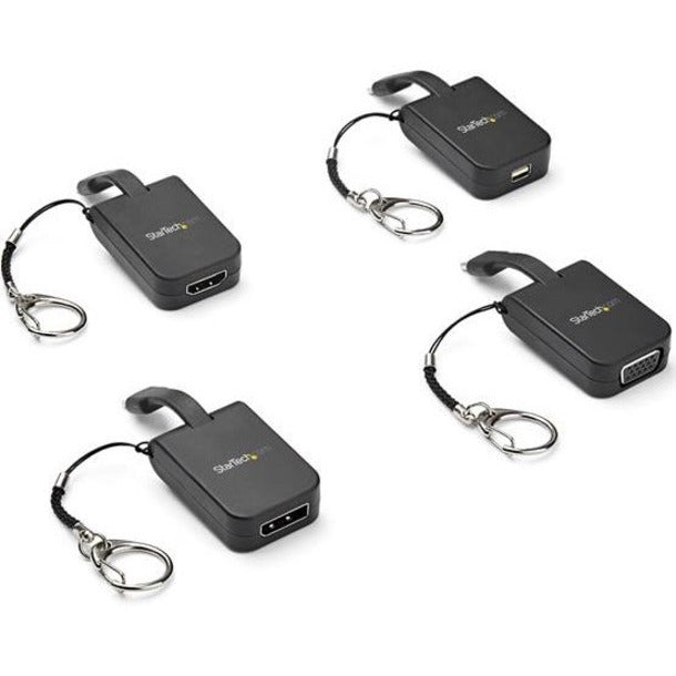 StarTech.com Compact USB C to DisplayPort 1.4 Adapter - 8K 60Hz DSC/4K USB Type-C to DP Video Converter w/ Keychain Ring - TB3 Compatible