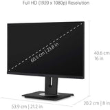 Moniteur LED Full HD ViewSonic Graphic VG2456 24 pouces - 16:9 - Noir