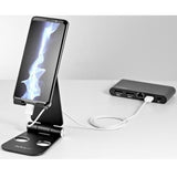 StarTech.com Foldable Phone & Tablet Stand, Black