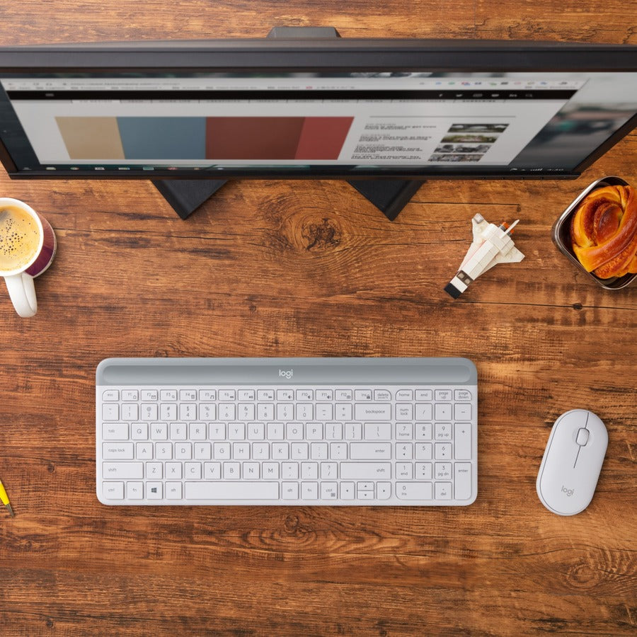 Ensemble clavier et souris sans fil Logitech Slim MK470