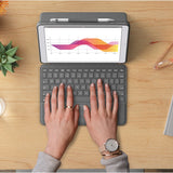 Logitech Combo Touch Keyboard/Cover Case iPad (7th Generation), iPad (9th Generation), iPad (8th Generation) Tablet - Graphite
