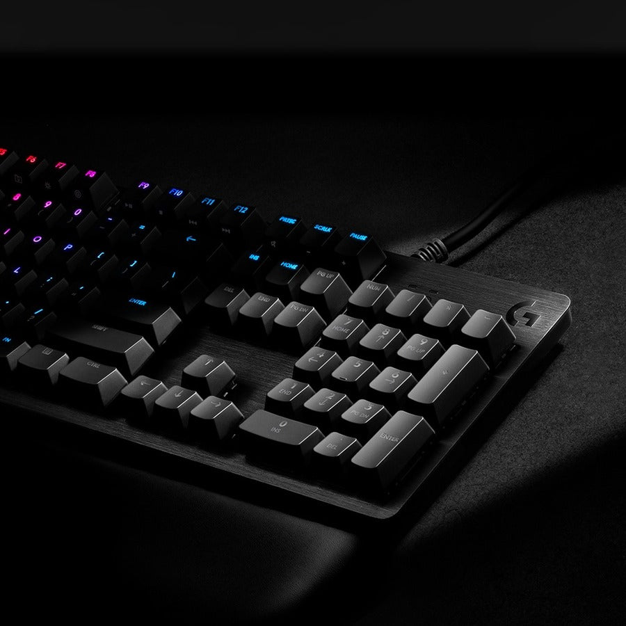 Logitech G512 RGB Mechanical Gaming Keyboard, GX Blue, USB Passthrough